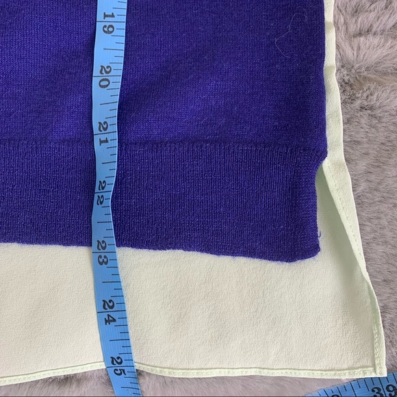 Mason by Michelle Mason Two Tone Cashmere Silk Sweater - Picture 8 of 10